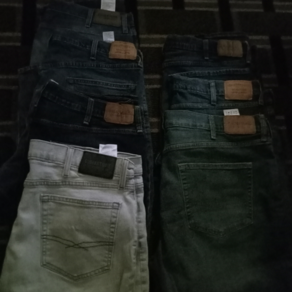 Signature by Levi Strauss Men's Jeans in Black, Gray, and Blue